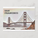 Search for golden gate bridge postcards Illustration