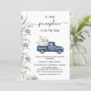 Search for little blue truck invitations Watercolor pumpkin truck