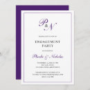 Search for autumn engagement party invitations Purple