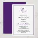 Search for autumn engagement party invitations Purple