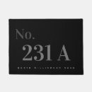Search for numbers doormats Black