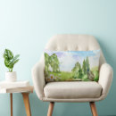 Recherche de nature coussins Vert