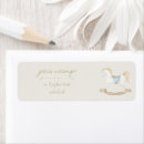 Search for rocking horse return address labels Baby shower