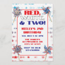 Search for red white and two birthday invitations 2nd