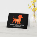 Recherche de dachshund cartes halloween Chien de saucisse