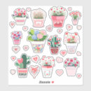 Search for flower pots stickers Cactus