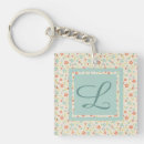 Search for vintage floral keychains Beige