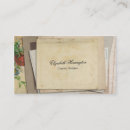 Recherche de style antique cartes visite Fleurs