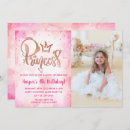 Recherche de jolie princesse invitations Rose et or