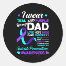 Search for for my dad stickers Purple