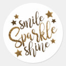 Search for gold shine stickers Smile