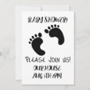 Search for foot print baby shower invitations Cute