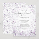 Recherche de purple baby shower fille invitations Violet