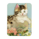 Recherche de vintages de chat magnets Rose