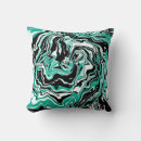 Search for black and turquoise pillows Abstract
