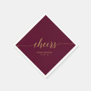 Recherche de burgundy wedding napkins Élégant