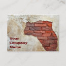 Search for brick business cards Building contractor
