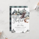 Search for flannel baby shower invitations Rustic