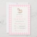 Recherche de rocking horse baby shower invitations Rose