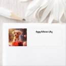 Search for candy hearts return address labels Red