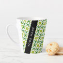 Recherche de motif de feuille tasses Monogramme