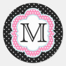 Search for black polka dot stickers Pink
