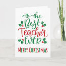 Search for best teacher ever cards Typography