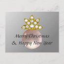 Search for pearl christmas cards Gold