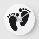 Recherche de empreinte du pied horloges Empreintes