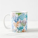 Search for coral sea mugs Watercolor