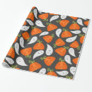 Search for ghosts wrapping paper Pumpkin