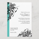 Search for turquoise black wedding invitations Floral