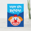 Recherche de clown anniversaire cartes Carnaval