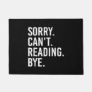 Search for book lover doormats Funny