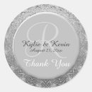 Search for silver metallic wedding stickers Thanks