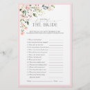 Search for who knows the bride best Botanical