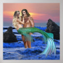 Search for mermaid posters sunset