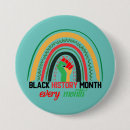 Search for birthday month buttons Black history month