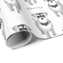 Search for miniature schnauzer wrapping paper Cute