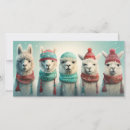 Recherche de llama vœux cartes Hiver