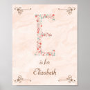 Search for alphabet e posters Floral