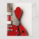 Recherche de guitare électrique rouge cartes postales Instrument de musique