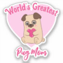 Search for pug mom stickers Cute