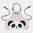 Search for cute panda bear aprons Pink