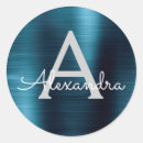 Search for metallic blue stickers Elegant