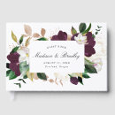 Search for plum wedding guest books Watercolor floral