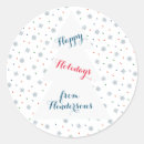Search for blue and white pattern stickers Snow