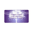 Search for fairy lights return address labels Purple
