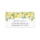 Search for yellow floral return address labels Rustic