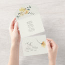 Search for yellow and teal wedding invitations Floral